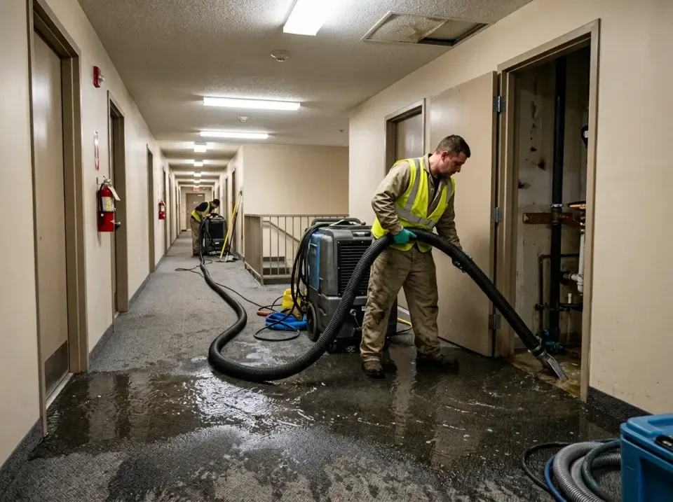 multi-unit-apartment-hallway-f-005 — frequently asked questions, Emergency Burst Pipe Water Extraction & Removal in New Port…